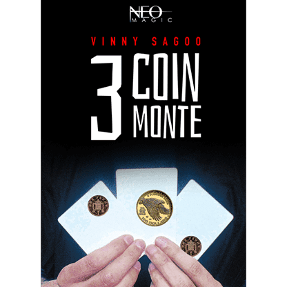 3 COIN MONTE (Gimmicks and Online Instructions) by Vinny Sagoo - Trick