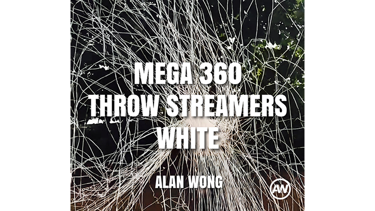 MEGA 360 Throw Streamers WHITE by Alan Wong - Trick