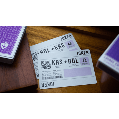 Lounge Edition in Passenger Purple by Jetsetter Playing Cards