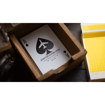 Lounge Edition in Taxiway Yellow by Jetsetter Playing Cards