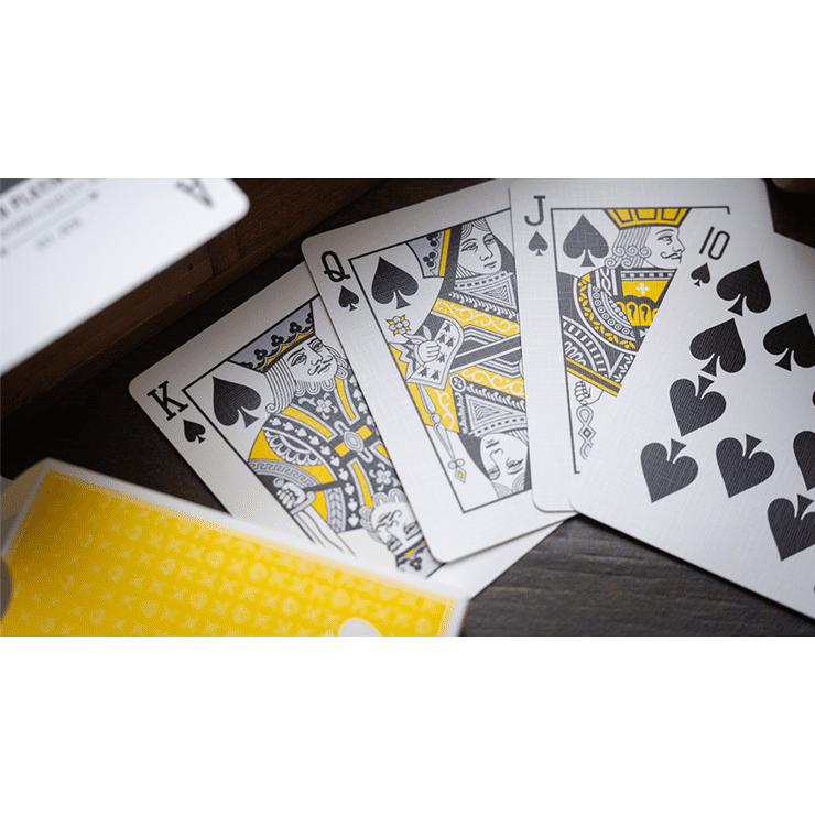 Lounge Edition in Taxiway Yellow by Jetsetter Playing Cards