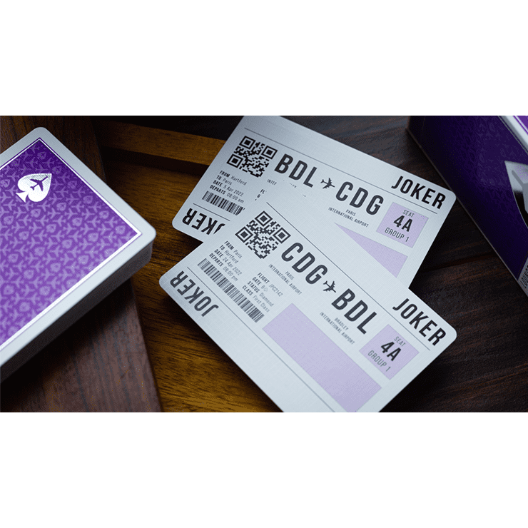 Limited Edition Lounge  in Passenger Purple by Jetsetter Playing Cards