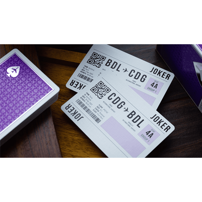 Limited Edition Lounge  in Passenger Purple by Jetsetter Playing Cards