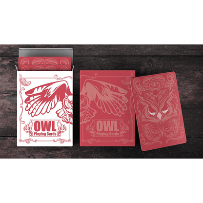 Owl (Red) Playing Cards