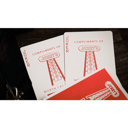 Jerry's Nugget (Atomic Red) Marked Monotone Playing Cards