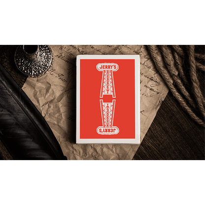 Jerry's Nugget (Atomic Red) Marked Monotone Playing Cards