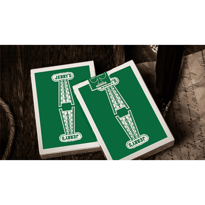 Jerry's Nugget (Felt Green) Marked Monotone Playing Cards