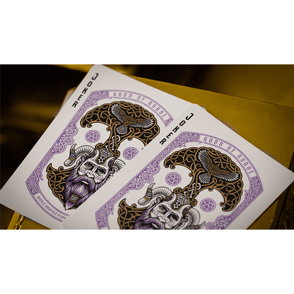 Gods of Norse Purple Royale Playing Cards