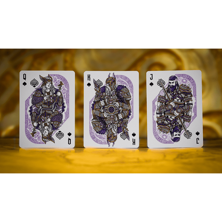 Gods of Norse Purple Royale Playing Cards