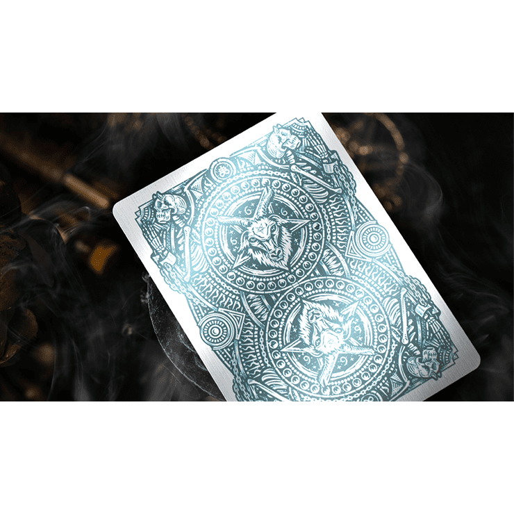 666 V4 (Cyan) Playing Cards by Riffle Shuffle