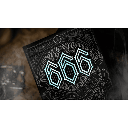 666 V4 (Cyan) Playing Cards by Riffle Shuffle