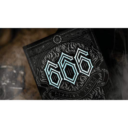 666 V4 (Cyan) Playing Cards by Riffle Shuffle