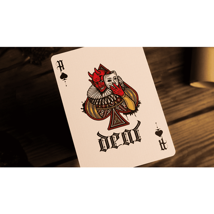 Deal with the Devil (Golden Contract) UV Foiled Edition Playing Cards by Darkside Playing Card Co