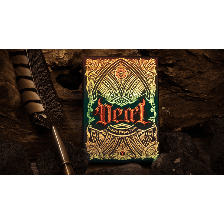 Deal with the Devil (Golden Contract) UV Foiled Edition Playing Cards by Darkside Playing Card Co