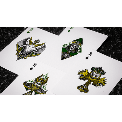 Inferno Emerald Blaze Edition Playing Cards