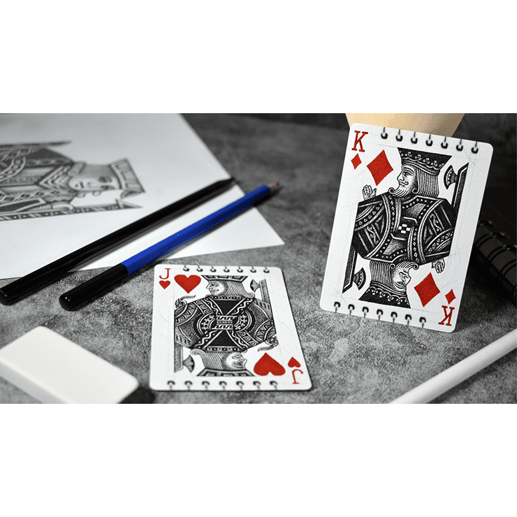 Gilded Bicycle Sketch Playing Cards