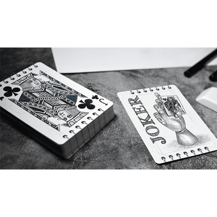 Gilded Bicycle Sketch Playing Cards