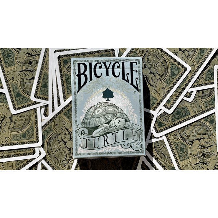 Gilded Bicycle Turtle (Land) Playing Cards