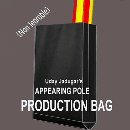 APPEARING POLE BAG BLACK (Gimmicked / No Tear) by Uday Jadugar - Trick