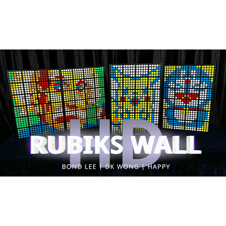 RUBIKS WALL HD Complete Set (Gimmicks and Online Instructions) by Bond Lee - Trick
