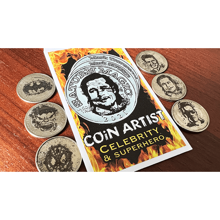 COiN ARTIST Quarter Super Hero/Celebrity (6 coins per pack) by Mark Traversoni and iNFiNiTi