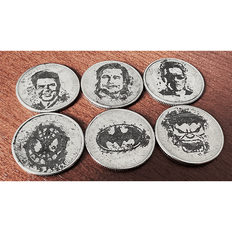 COiN ARTIST Quarter Super Hero/Celebrity (6 coins per pack) by Mark Traversoni and iNFiNiTi