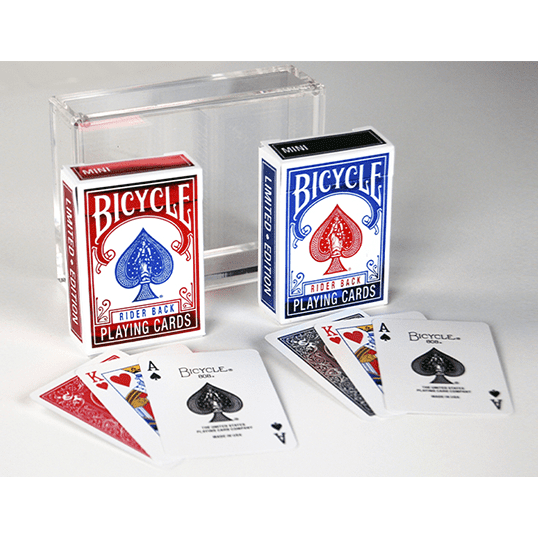 Bicycle Rider Back Mini Limited Edition (2 Pack With Foil Tucks In Carat Case) by US Playing Card Co