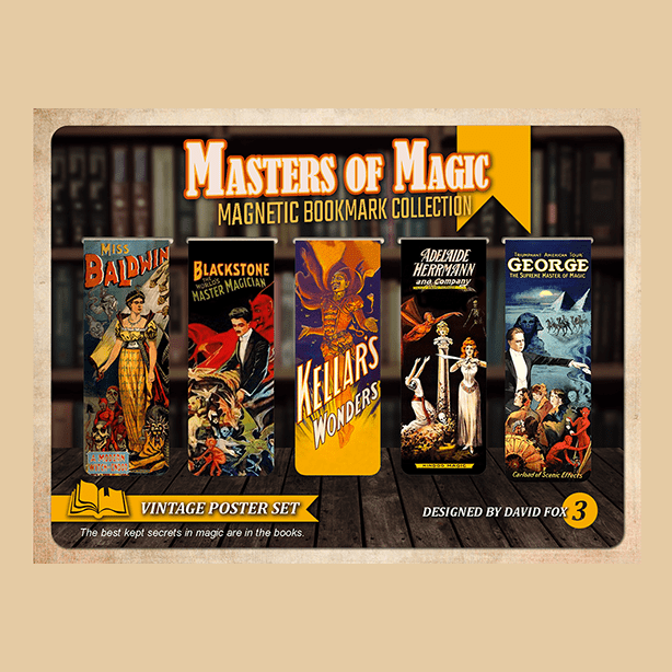 Masters of Magic Bookmarks Set Master Collection by David Fox - Trick