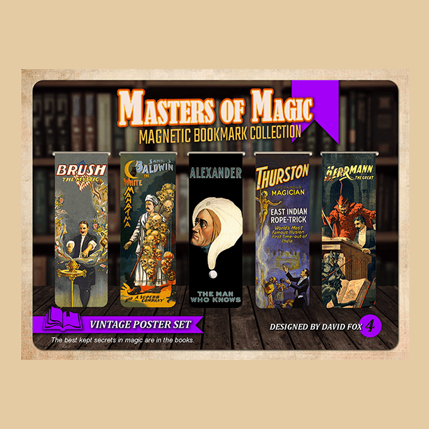 Masters of Magic Bookmarks Set Master Collection by David Fox - Trick
