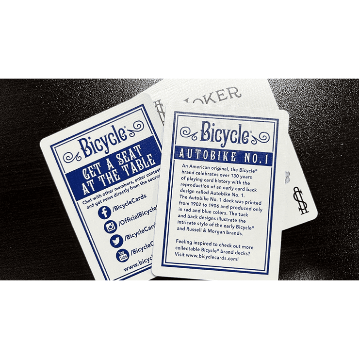 Bicycle Foil AutoBike No. 1 (Blue) Playing Cards