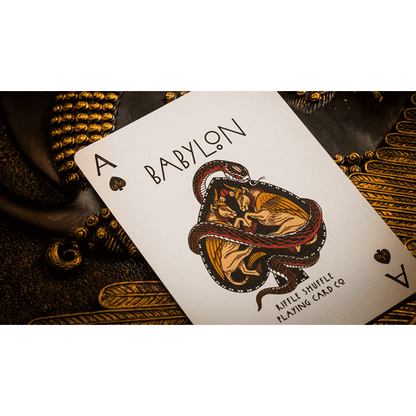 Babylon (Ruby Red) Playing Cards by Riffle Shuffle