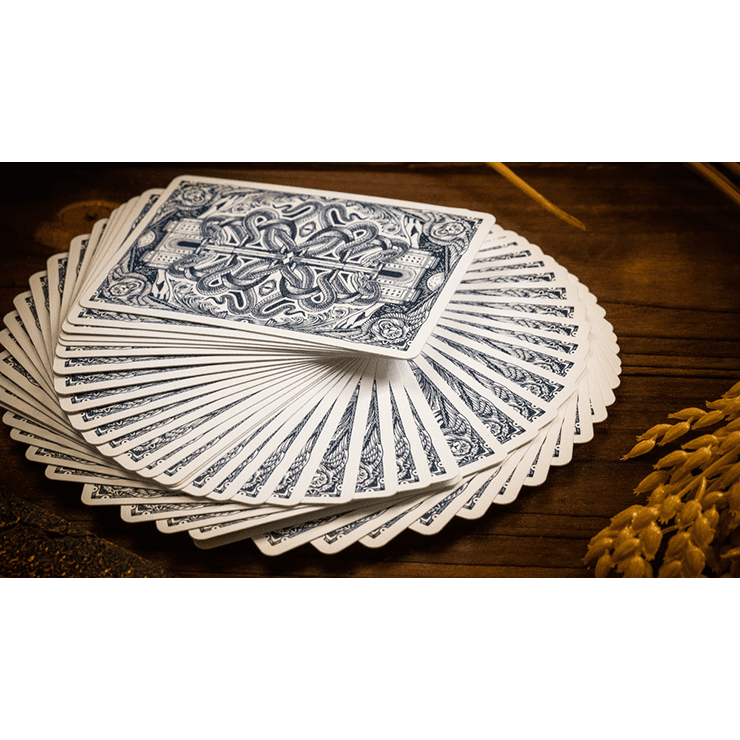 Babylon (Cerulean Blue) Playing Cards by Riffle Shuffle