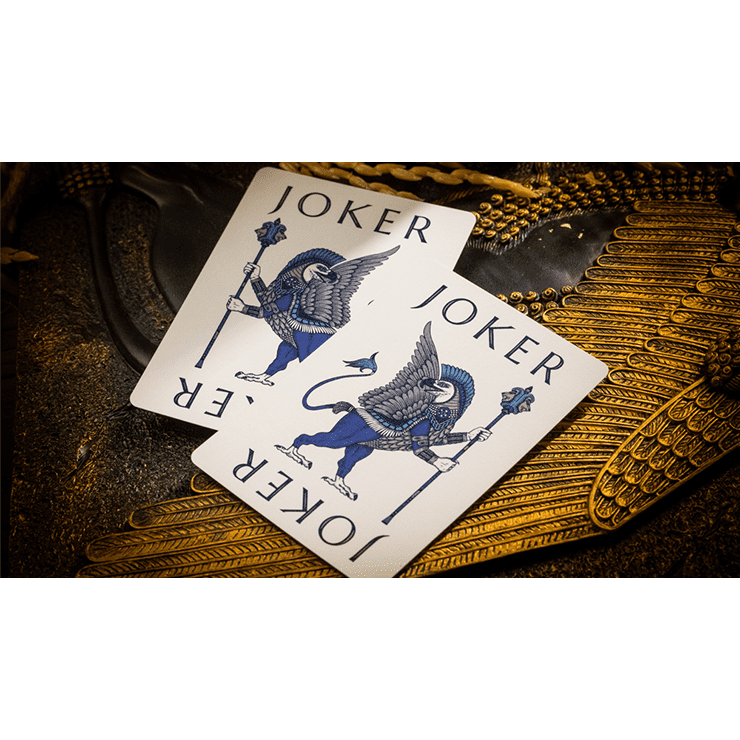 Babylon (Cerulean Blue) Playing Cards by Riffle Shuffle