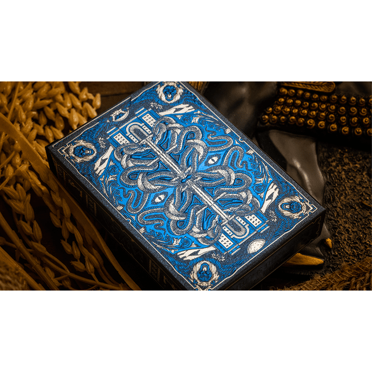 Babylon (Cerulean Blue) Playing Cards by Riffle Shuffle