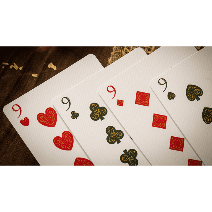 Babylon (Forest Green) Playing Cards by Riffle Shuffle