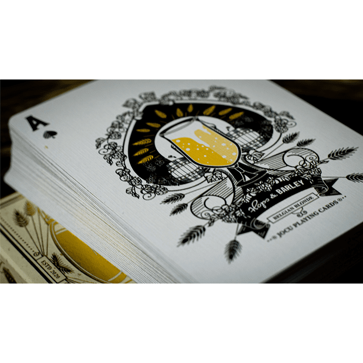 Hops & Barley (Belgian Blond) Playing Cards by JOCU Playing Cards