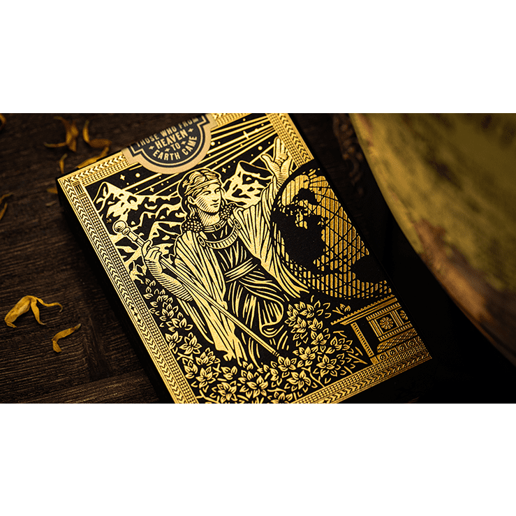 The Great Creator: Earth (Gold Foil) Edition Playing Cards by Riffle Shuffle