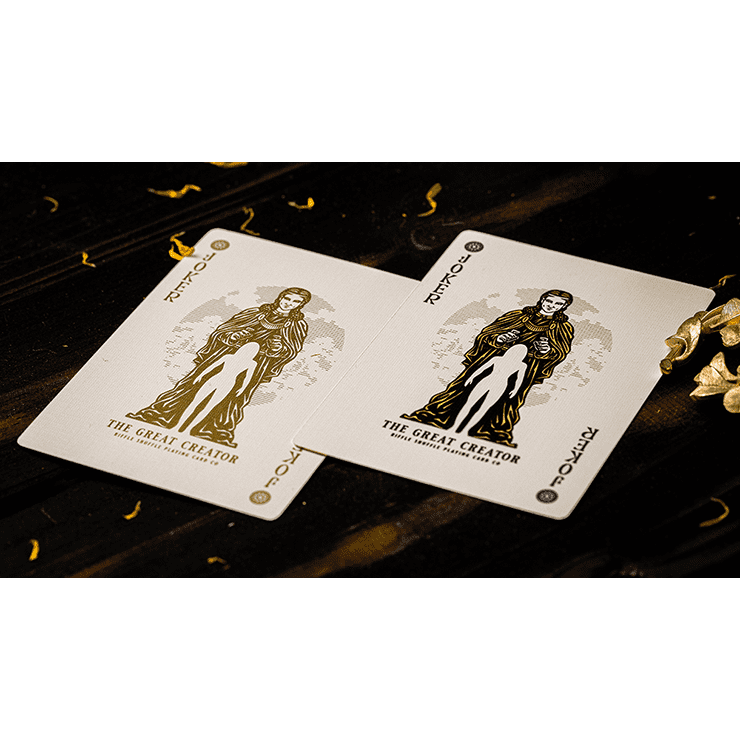 The Great Creator: Earth (Gold Foil) Edition Playing Cards by Riffle Shuffle