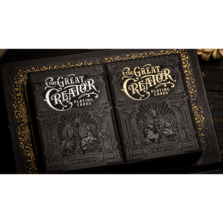 The Great Creator: Earth (Gold Foil) Edition Playing Cards by Riffle Shuffle