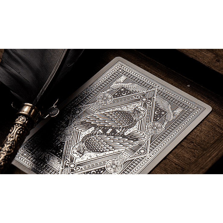 The Great Creator: Sky (Silver Foil) Edition Playing Cards by Riffle Shuffle