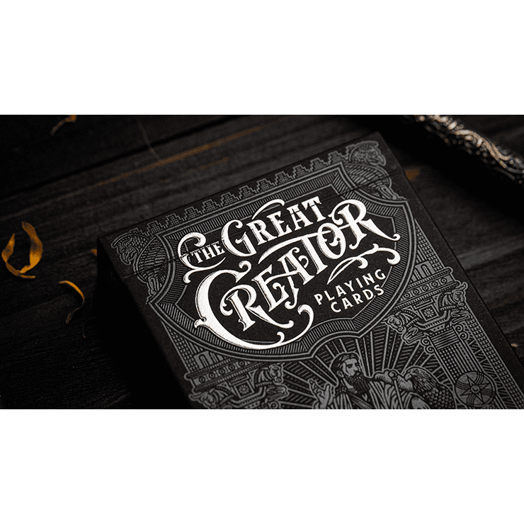 The Great Creator: Sky (Silver Foil) Edition Playing Cards by Riffle Shuffle