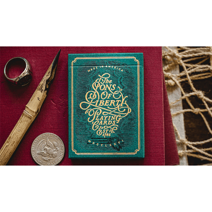 Sons of Liberty (Green) Playing Cards