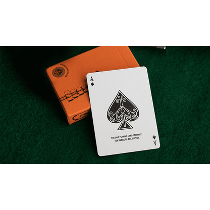 ACE FULTON'S 10 YEAR ANNIVERSARY SUNSET ORANGE PLAYING CARDS