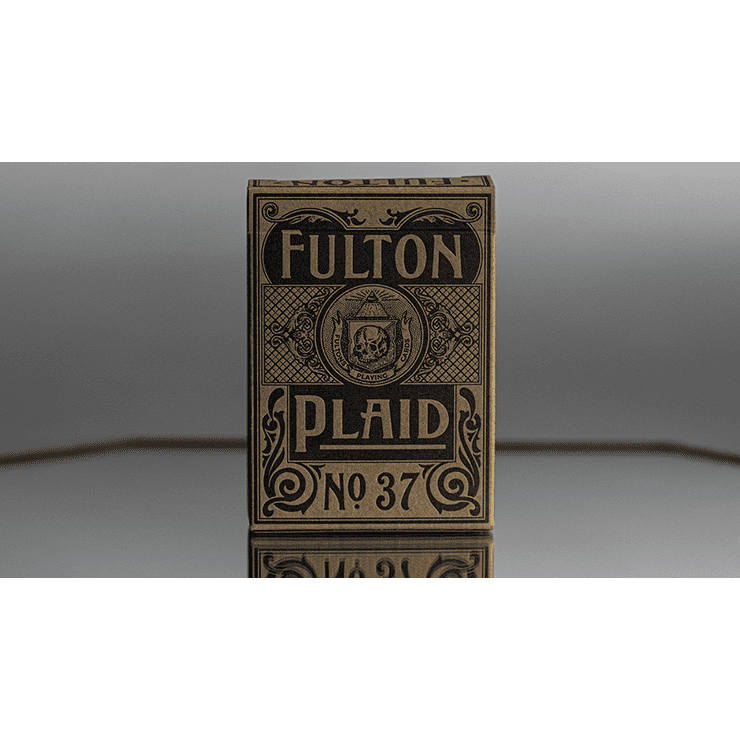 Fulton Plaid (Bourbon Brown)  Playing Cards