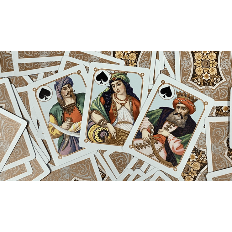 Gilded Four Continents (Copper) Playing Cards