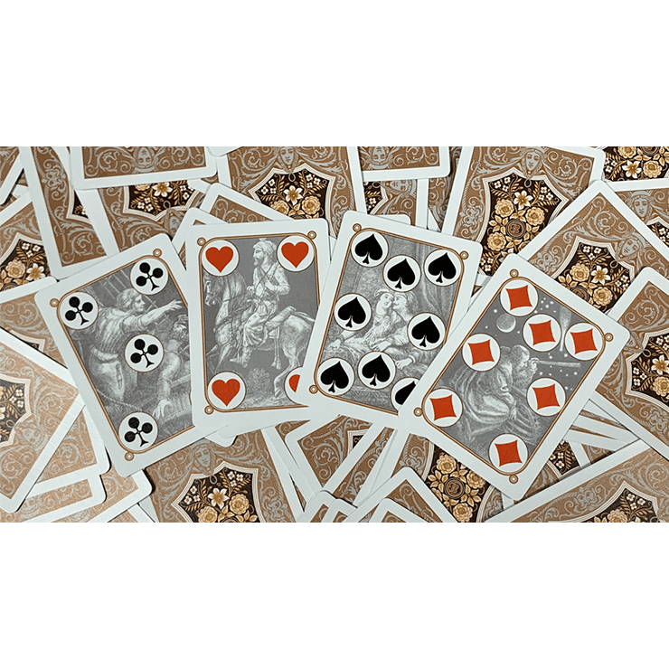 Gilded Four Continents (Copper) Playing Cards