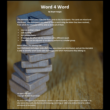 TFCM Presents - Word 4 Word by Boyet Vargas ebook DOWNLOAD