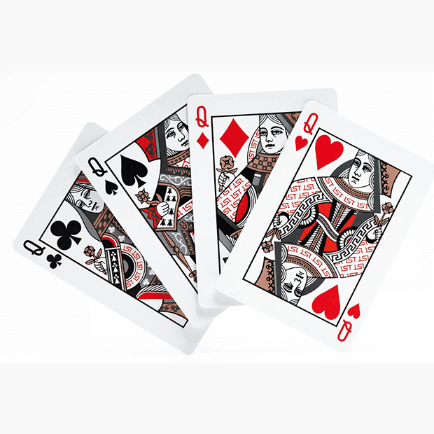 1st V4 Playing Cards (Red) by Chris Ramsay