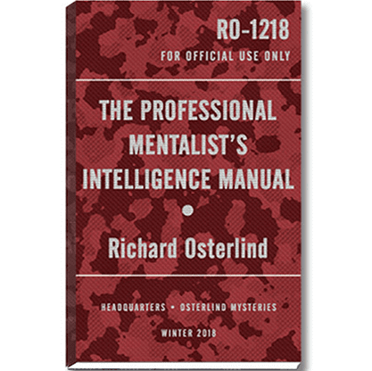 The Professional Mentalist's Intelligence Manual  by Richard Osterlind - Book