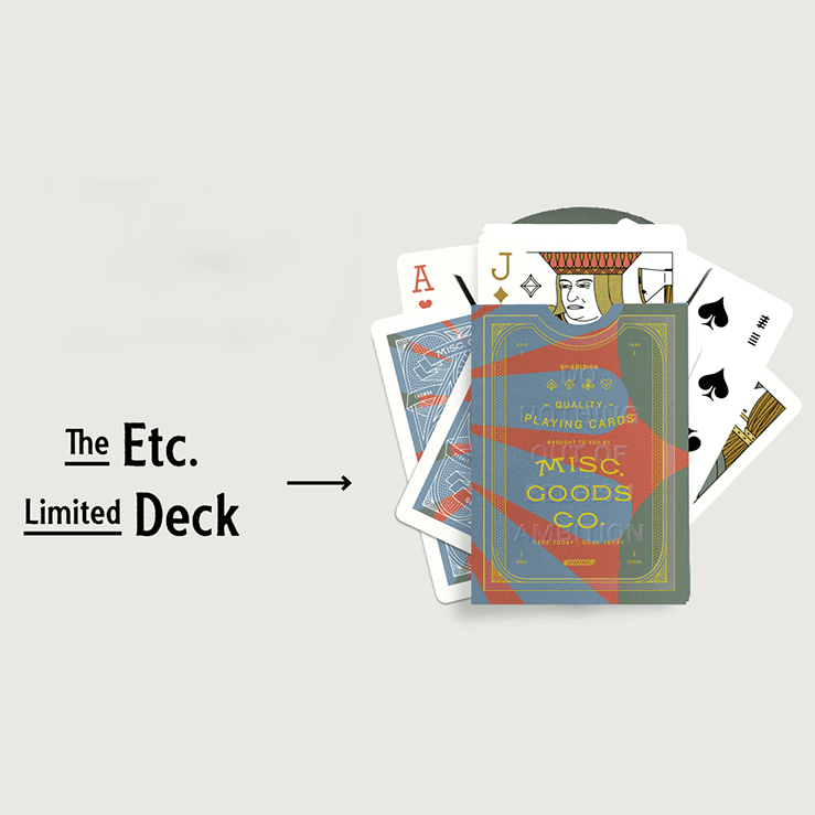 The ETC. Limited Edition Playing Cards by Misc. Goods